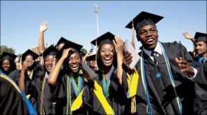 black-students-graduating